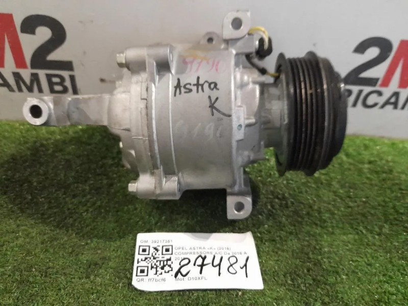 Compressore AC 39217351 Opel Astra K 2016