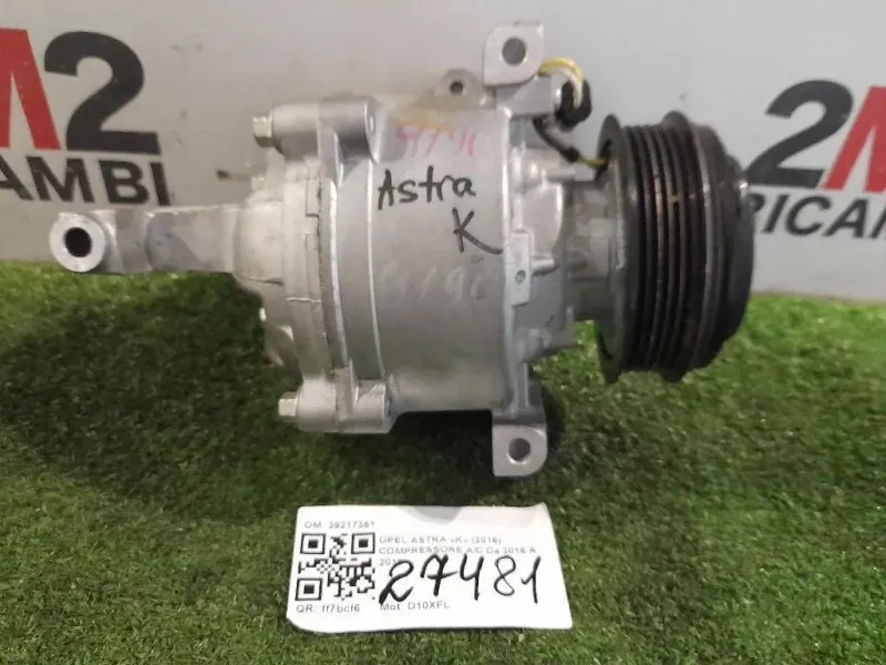 Compressore AC 39217351 Opel Astra K 2016