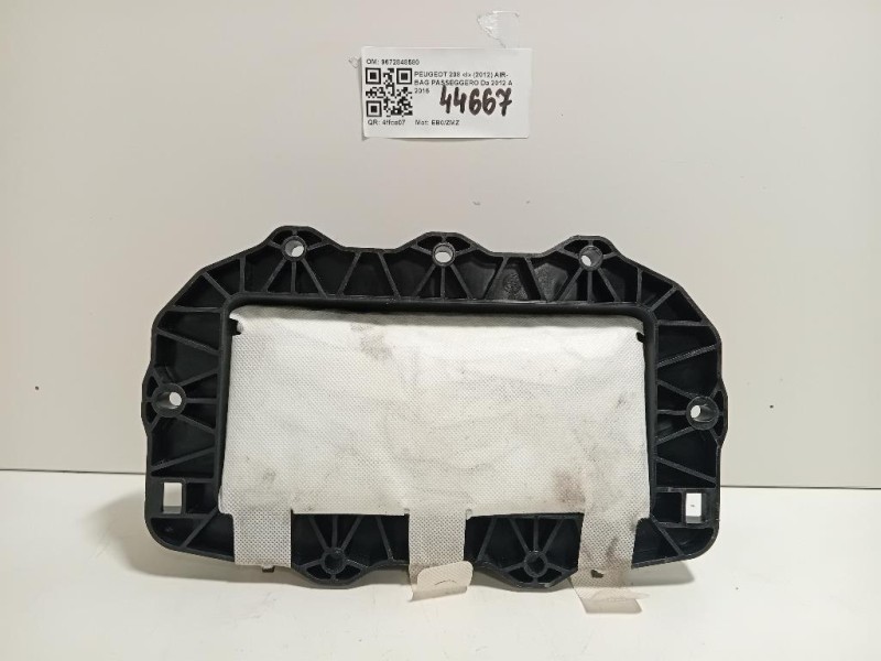 Air-bag Passeggero 9672848580 Peugeot 208 I 2012