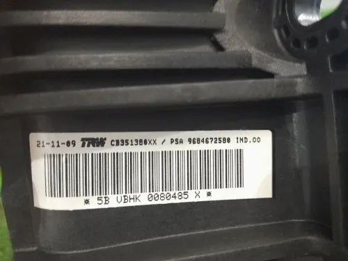 Air-bag Passeggero 9684672580 Peugeot 3008 I 2009