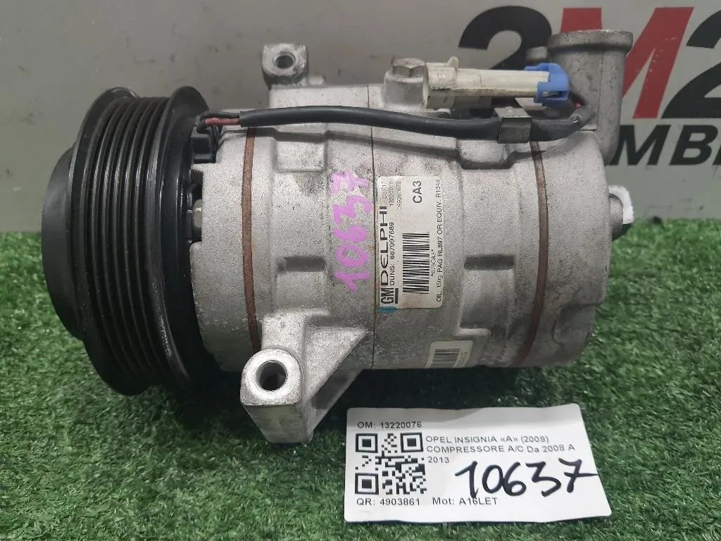 Compressore AC 13220076 Opel Insignia A 2009