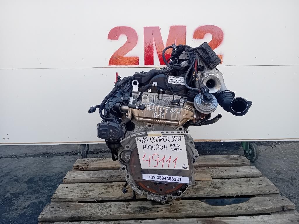 Motore Completo N47C20A 142 CV 106 KW Mini MINI Cooper R57 Cabrio 2007