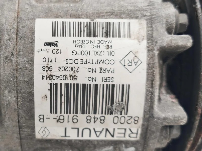 Compressore AC 8200 848 916-B Opel Vivaro B 2015