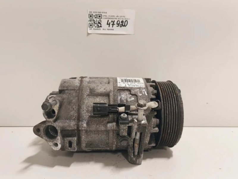 Compressore AC 8200 848 916-B Opel Vivaro B 2015