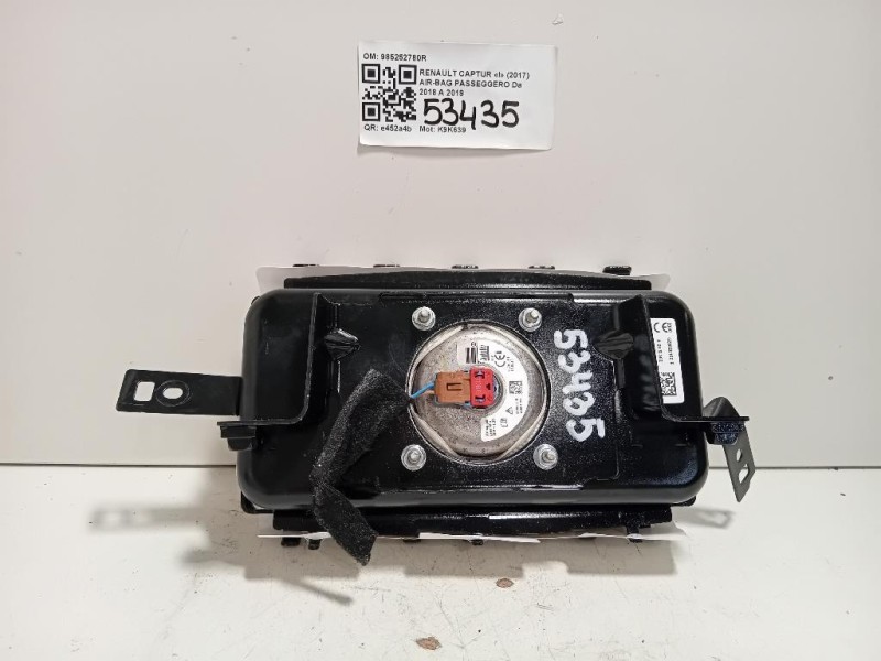 Air-bag Passeggero 985252780R Renault Captur I 2017