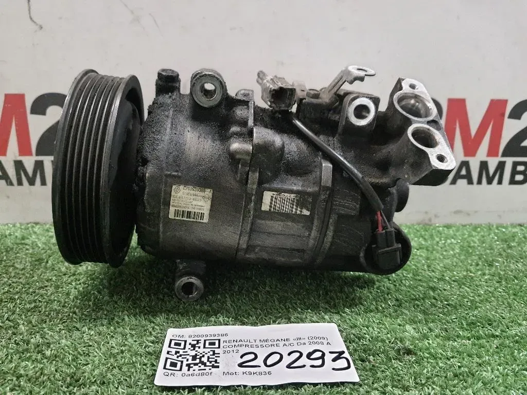 Compressore AC 8200939386 Renault Mégane III 2009