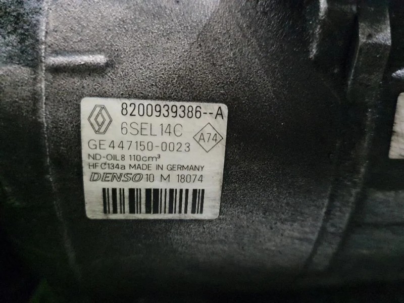 Compressore AC 8200939386 Renault Mégane III 2009