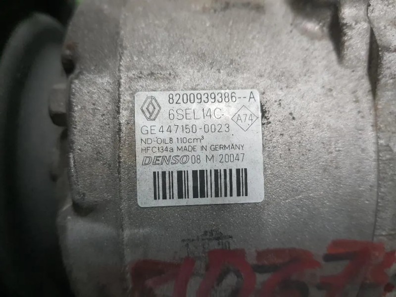 Compressore AC 8200939386 Renault Mégane III SW 2009