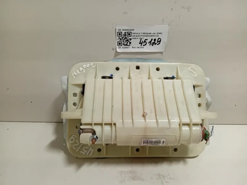 Air-bag Passeggero 985250006R Renault Mégane III 2009