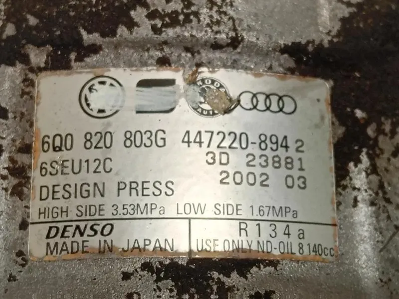 Compressore AC 6Q0 820 803 G Volkswagen POLO VI 2009