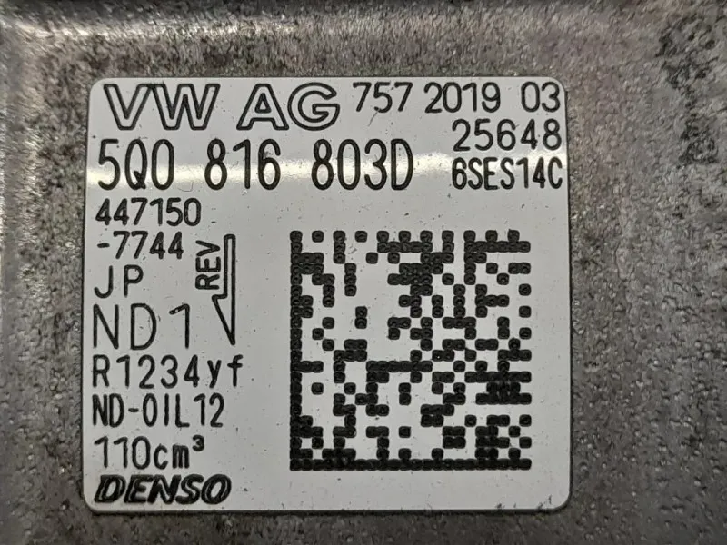 Compressore AC 757201903 Volkswagen POLO VII 2017