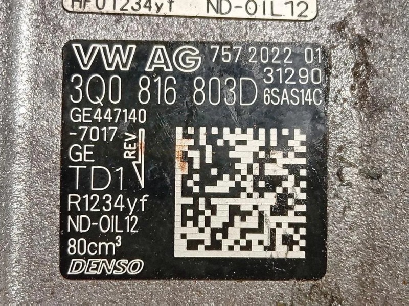 Compressore AC 3Q0 816 803 D Volkswagen Tiguan II 2020