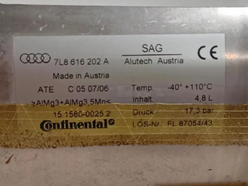 Compressore ARIA Riparazione Pneumatico 7L8 616 202 A ACCUMULATORE PRESSIONE Audi Q7 4LB 2006