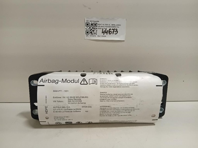 Air-bag Passeggero 608104405A Seat Altea XL 5P5 2004