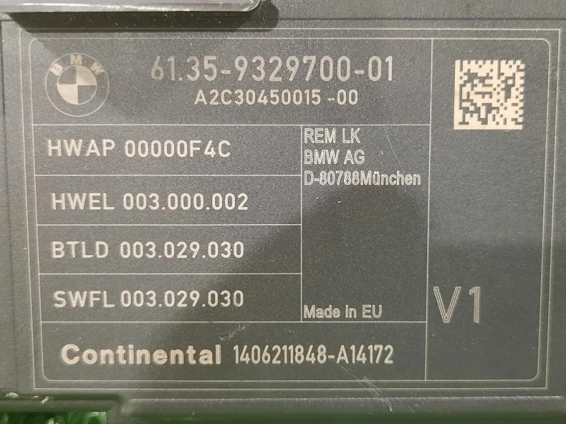 Computer DI Bordo 61359329700 Bmw Serie 1 F20 Berlina 2012