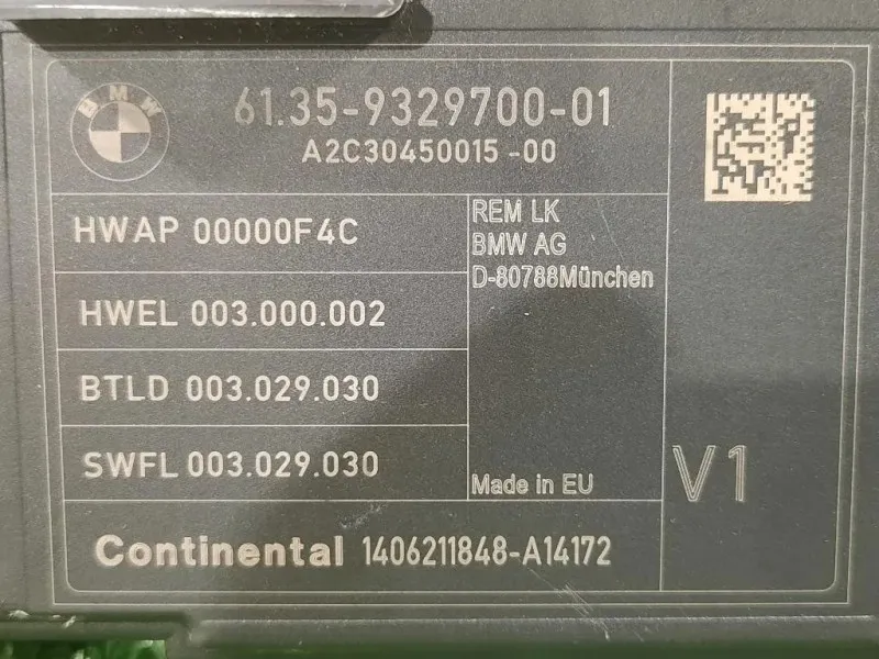 Computer DI Bordo 61359329700 Bmw Serie 1 F20 Berlina 2012