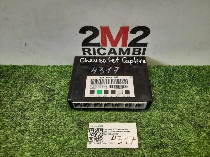 Computer DI Bordo 25847589 Chevrolet Captiva I 2007