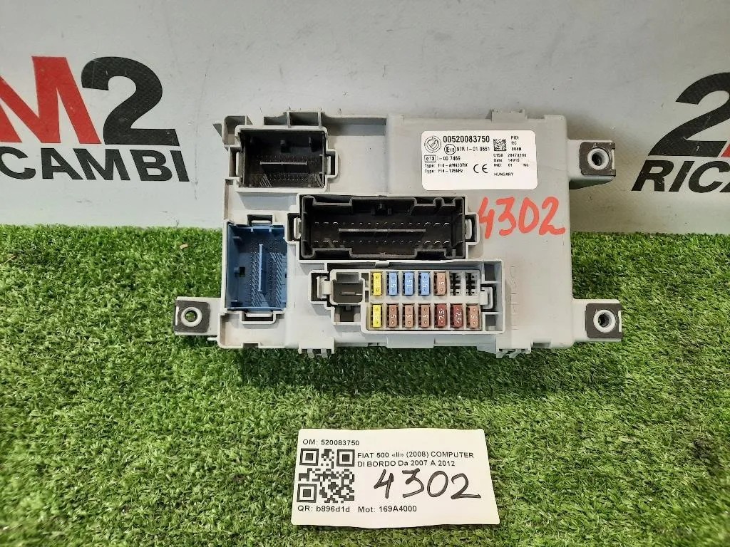 Computer DI Bordo 00520083750 BODY Fiat 500 II 2008