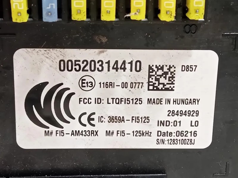 Computer DI Bordo 00520314410 Fiat 500X 2015