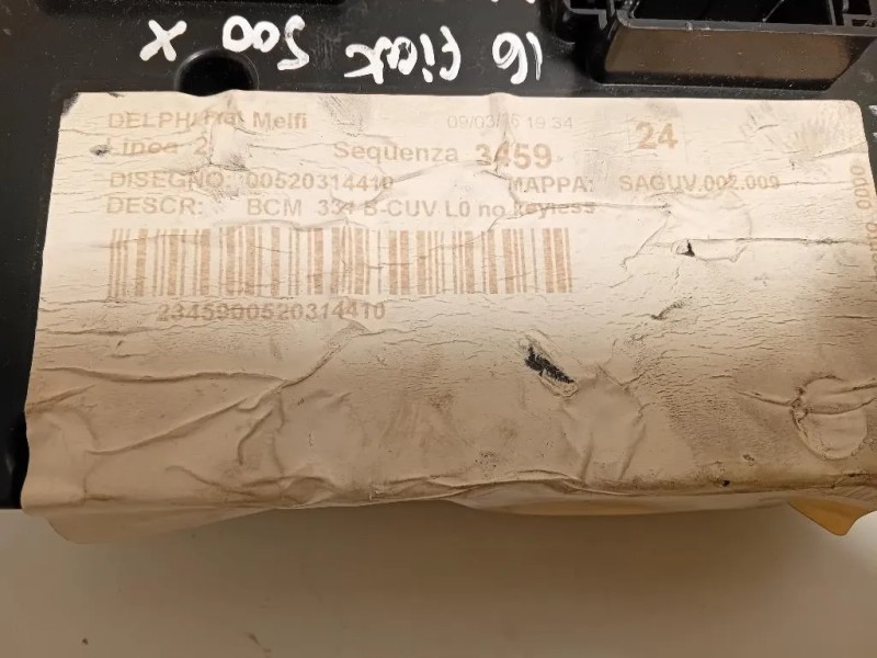 Computer DI Bordo 00520314410 Fiat 500X 2015