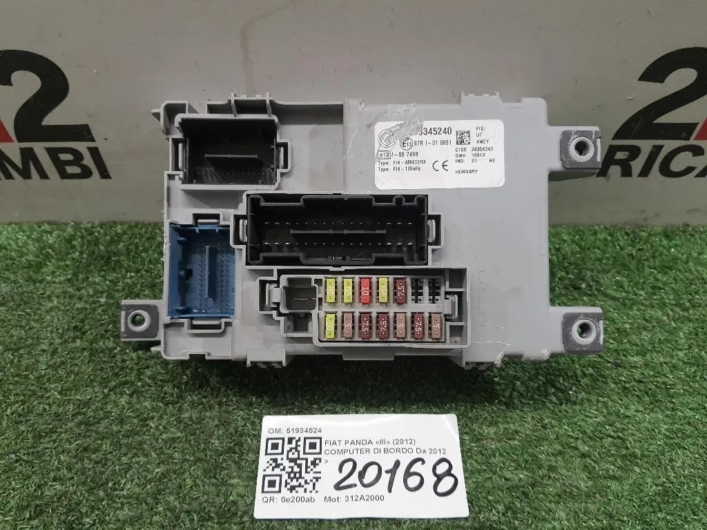 Computer DI Bordo 51934524 Fiat Panda III 2012