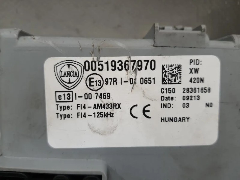 Computer DI Bordo 51936797 Lancia Ypsilon III 2011