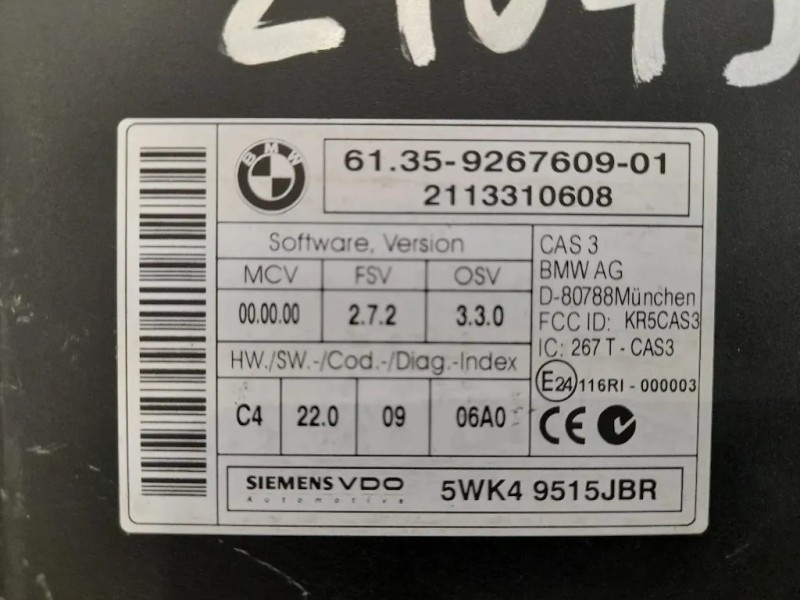 Computer DI Bordo 61359267609 Mini MINI Cooper R56 2007