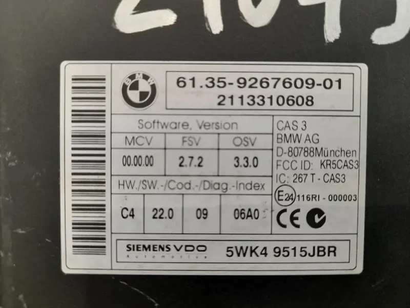 Computer DI Bordo 61359267609 Mini MINI Cooper R56 2007