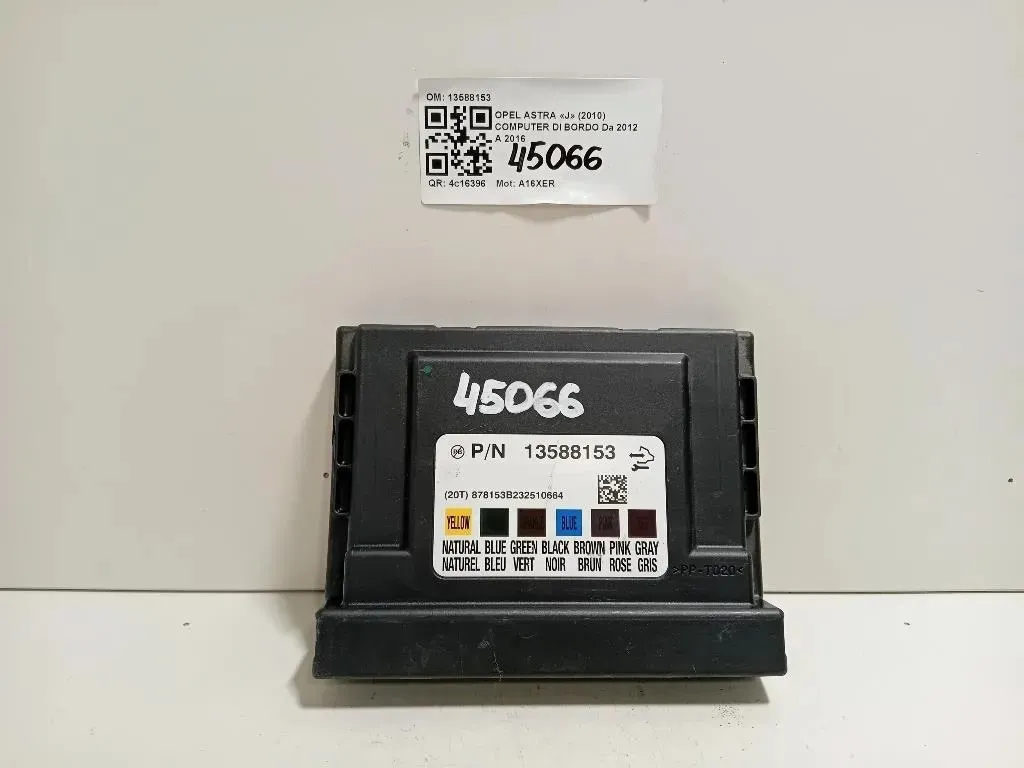Computer DI Bordo 13588153 Opel Astra J 2010