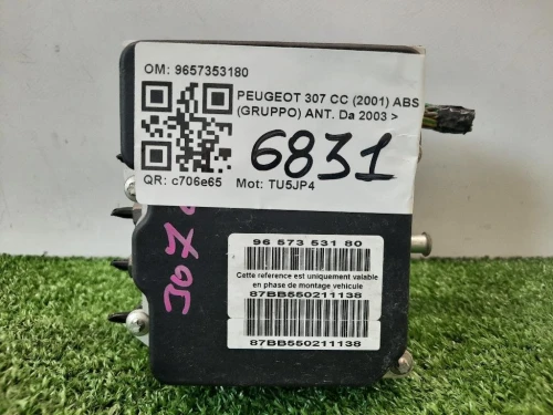 ABS Gruppo ANT 9657353180 Peugeot 307 CC 2001