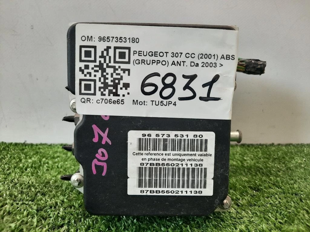 ABS Gruppo ANT 9657353180 Peugeot 307 CC 2001
