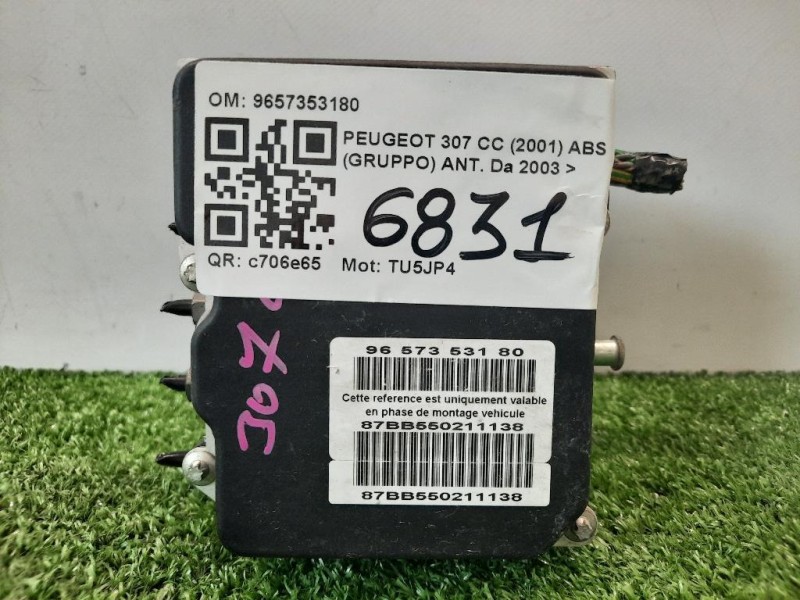 ABS Gruppo ANT 9657353180 Peugeot 307 CC 2001