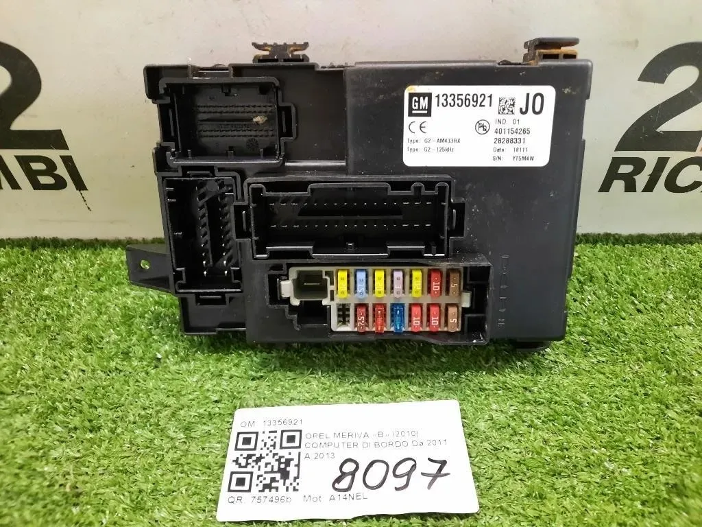 Computer DI Bordo 13356921 Opel Meriva B 2010