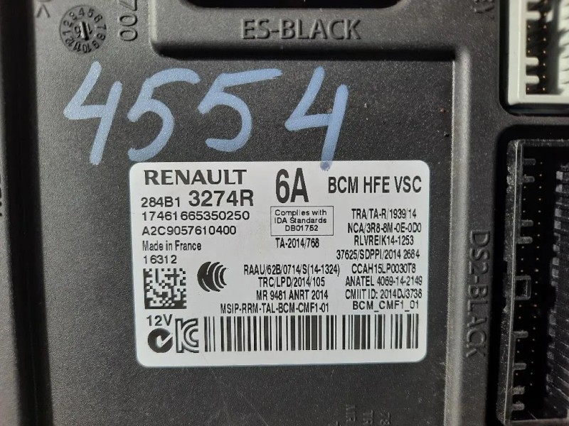 Computer DI Bordo 284B13274R CENTRALINA COMFORT Renault Kadjar 2015