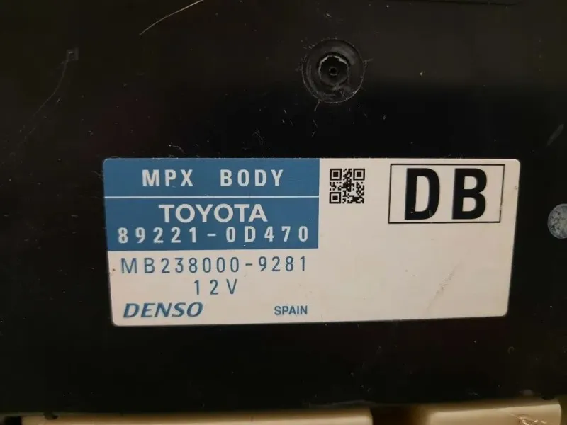 Computer DI Bordo 892210D470 Toyota Yaris IV 2014