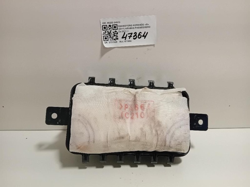 Air-bag Passeggero 86202-34510 Ssangyong Korando III 2011