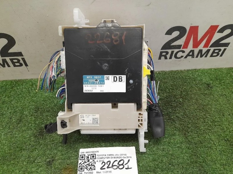 Computer DI Bordo 892210D470 Toyota Yaris IV 2014