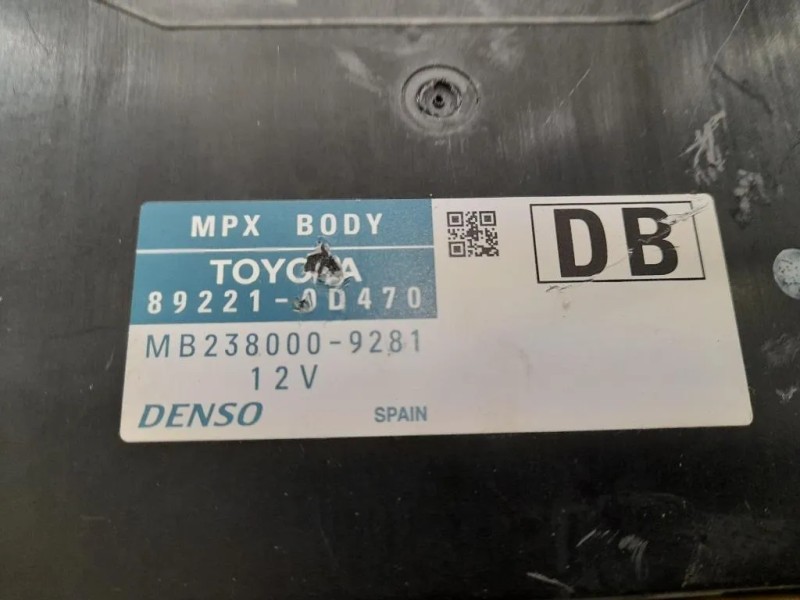 Computer DI Bordo 892210D470 Toyota Yaris IV 2014