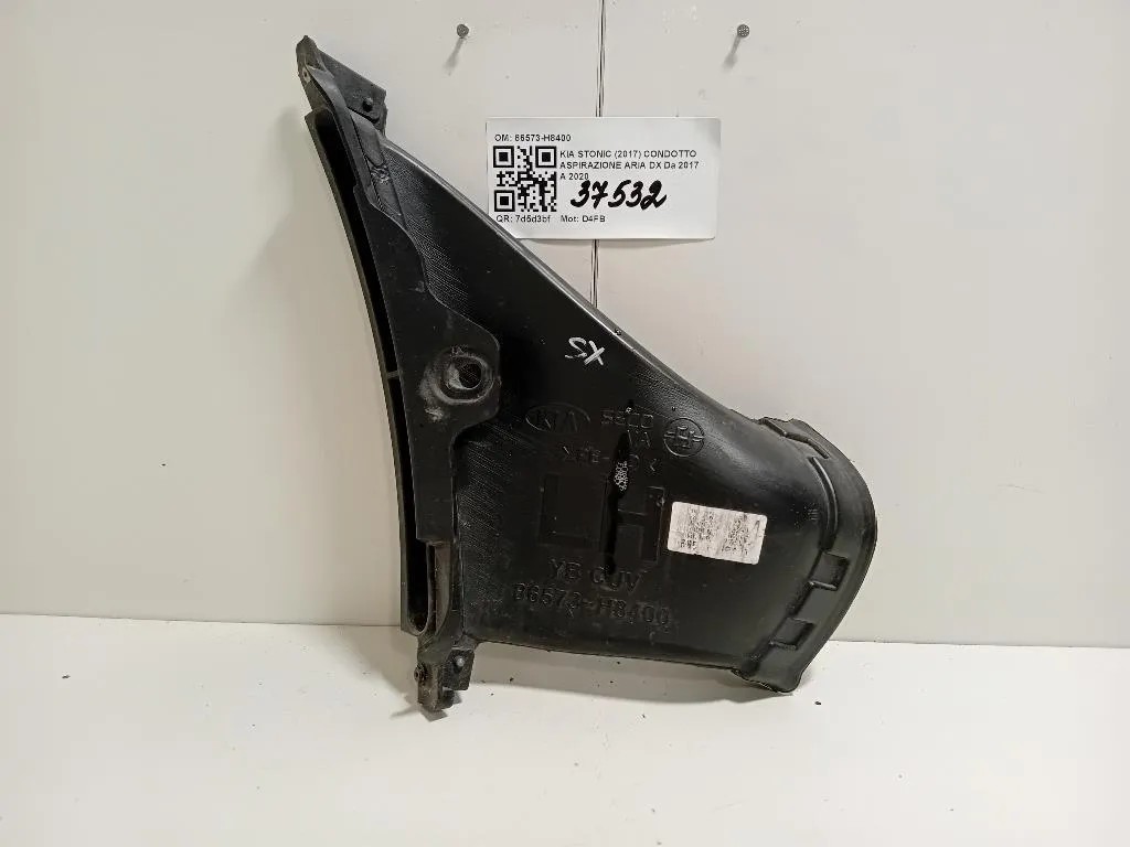 Condotto Aspirazione ARIA DX 86573H8400 Kia Stonic 2017