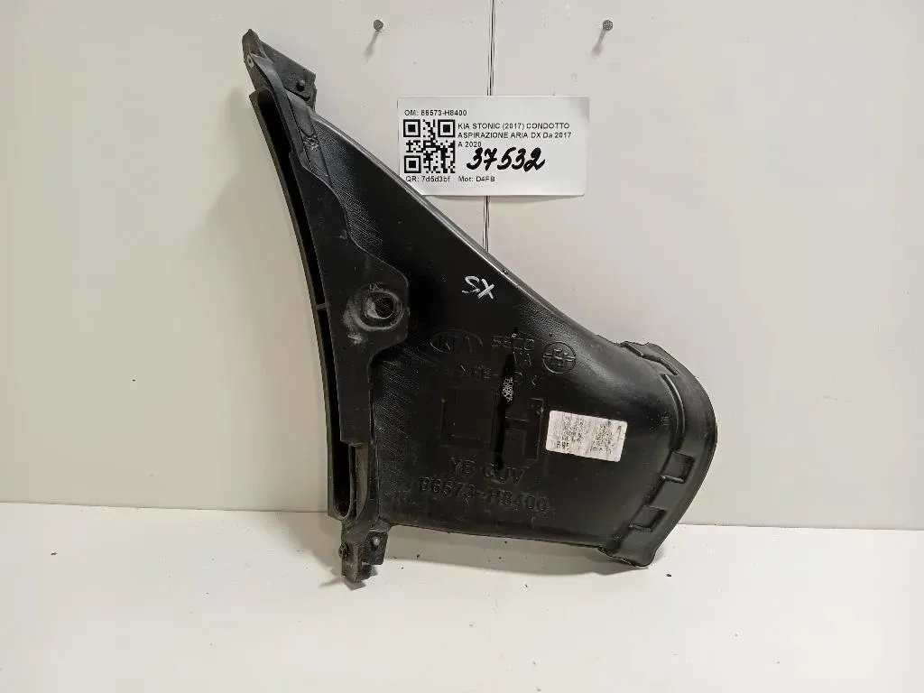 Condotto Aspirazione ARIA DX 86573H8400 Kia Stonic 2017