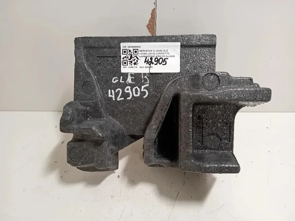 Condotto Aspirazione ARIA DX 2925050530 Mercedes Classe GLE W166 2015