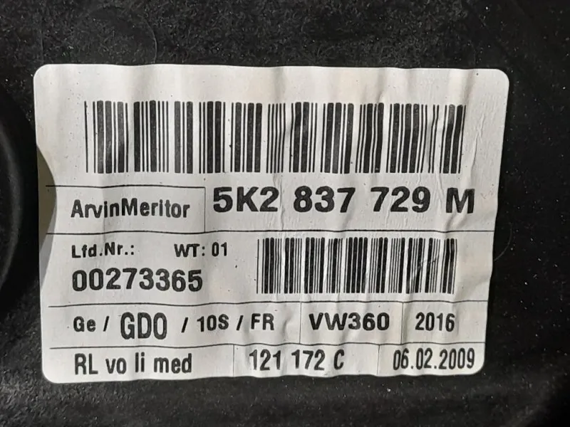 Porta ANT SX Volkswagen GOLF VI 2009