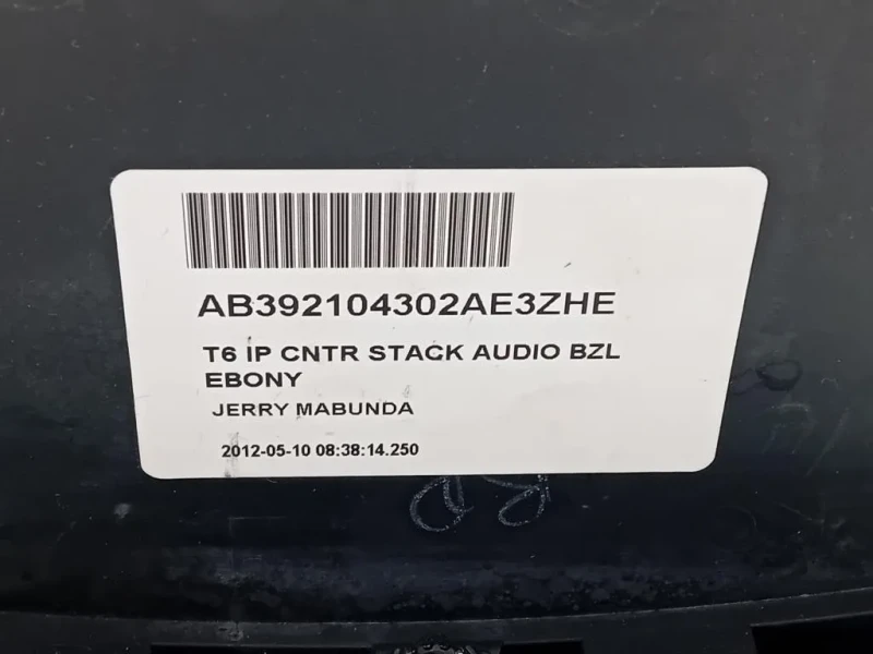 Console Centrale AB39-18K811-AD Ford Ranger IV 2012