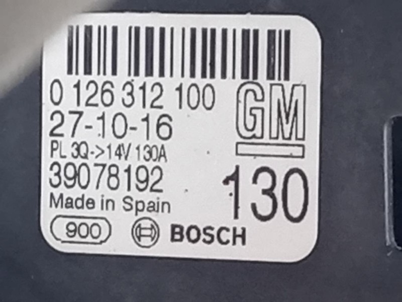 Motore Completo B10XFL 105 CV 77 KW Opel Astra K 2016