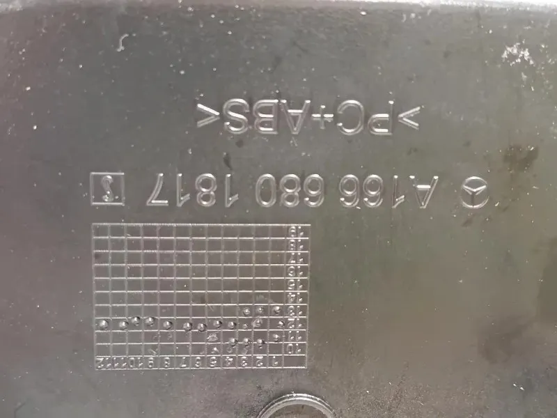 Console Centrale A166 680 1817 Mercedes Classe ML W166 2012