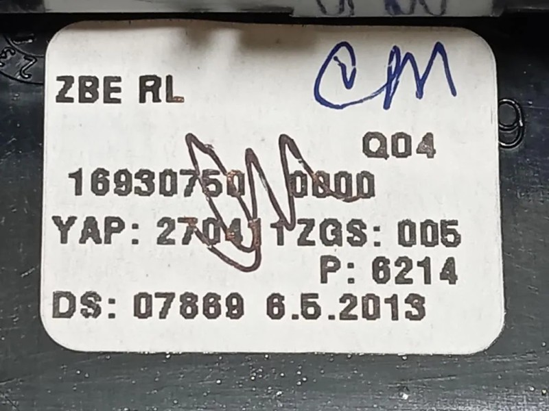 Console Centrale A166 680 1817 Mercedes Classe ML W166 2012