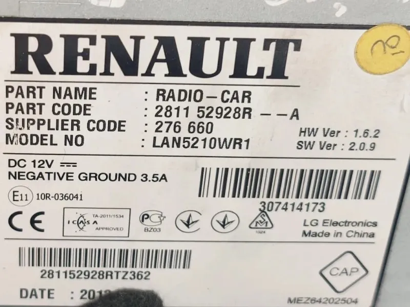 Console Centrale CONSOLE CENTRALE Renault CLIO IV 2016