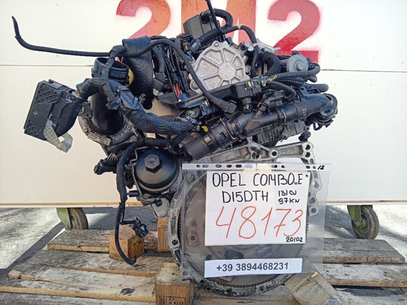 Motore Completo D15DTH YHZ 131 CV 97 KW Opel Combo E 2018