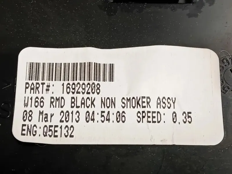 Console Centrale Centrale 16929208 Mercedes Classe ML W166 2012