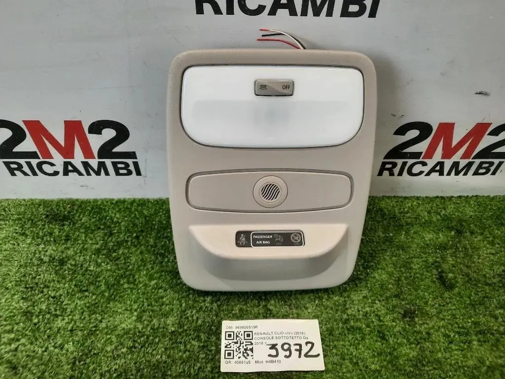 Console Sottotetto 969800515R LUCI CORTESIA Renault CLIO IV 2016